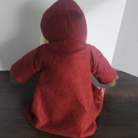 St. Nicholas Square Santa Doll Folk Art Rustic Yarn Beard Holiday 18" Primitive - Picture 6 of 13